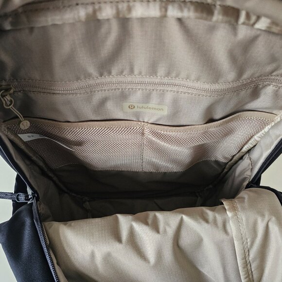 NWT LULULEMON Black Double Zip Tech Canvas Backpack OS - Picture 9 of 13